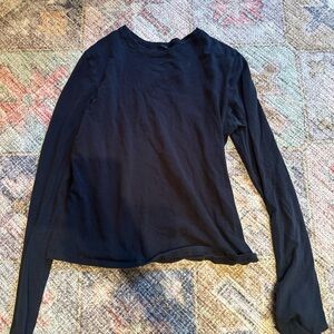 Skims Black Long Sleeve Top